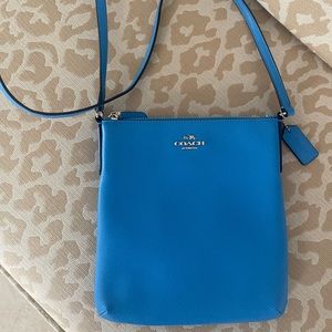 Blue Coach crossbody bag